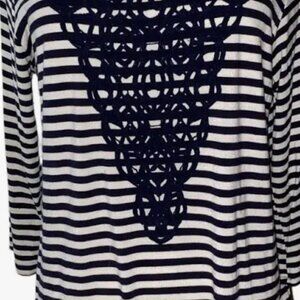 Classic navy & white summer top